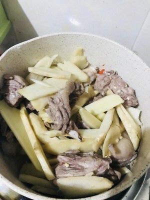 The practice measure of Bao of duck of young ginger stew 5