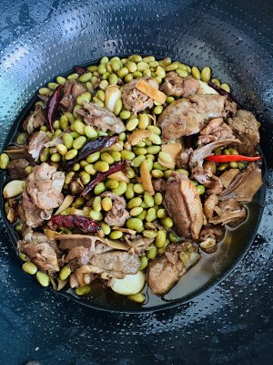 The practice measure that young soya bean burns a duck 6