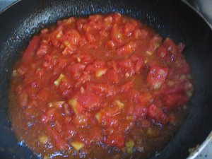 The practice measure of tomato shrimp 9