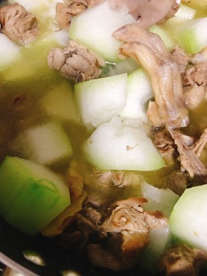 The Hakkas dish - the practice measure of duck of stew of wax gourd ginger 5