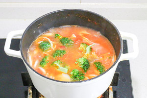 The practice measure of soup of New Year cake of tomato bacterium stay of proceedings 6