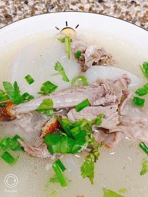 The practice measure that suckles white white turnip duck to wear soup 10