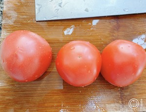 Tomato egg soup (tomato egg soup) practice measure 1