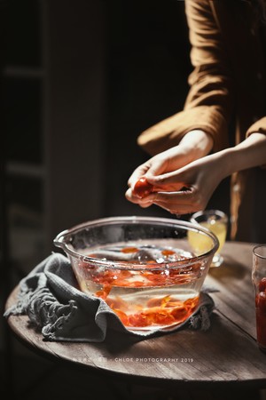 Small tomato of be soiled of sauce of rice wine plum (dish) practice measure 3