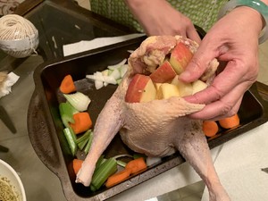 Thanksgiving presses axial dish -- the practice measure of chicken of nurse a fire 2
