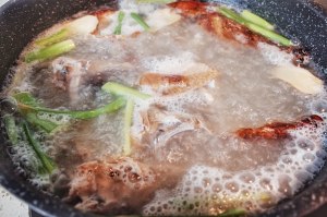 White duck of simple and easy grandma wears soup [dish of healthy the daily life of a family] practice measure 6
