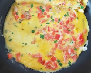 Tomato egg is thick the practice measure that burn 8