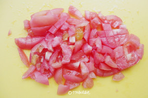 The practice measure of soup of bean curd of stay of proceedings of tomato acupuncture needle 2