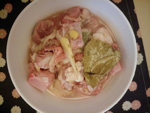 The practice measure of soup of kelp yam duck 2