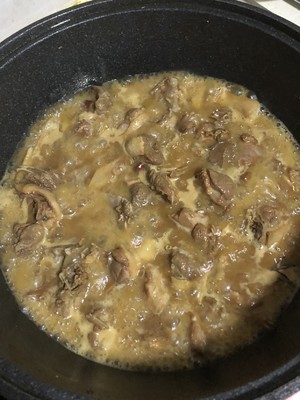 Child the practice measure of ginger stew duck 7