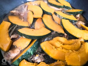 The practice measure of pumpkin of horn of dry beans of drunk duck cook over a slow fire 6