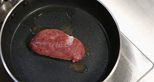 The practice measure of bosom of duck of crackling of French orange flavour 3