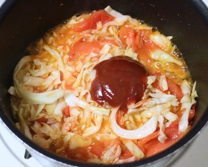The practice measure of tomato cabbage hoosh 5