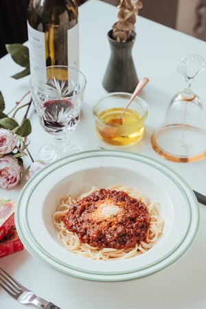 The practice measure of side of meaning of sauce of meat of tomato red cook with meat 10