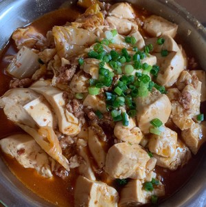 The practice measure of bean curd of stew of turkey face thick chili sauce 1