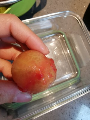 Exceed delicate and the practice measure of the tomato of cherry of sweet-and-sour be soiled that EASY makes 4