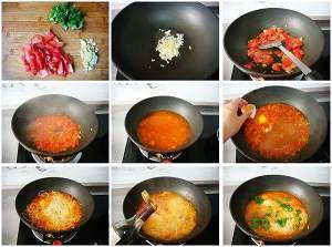 Most homely is common noodles in soup -- the practice measure of face of beard of tomato egg dragon 8