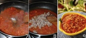 The practice measure of tomato meat sauce 4