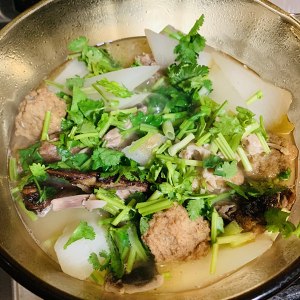 The practice measure that white turnip duck wears soup 6