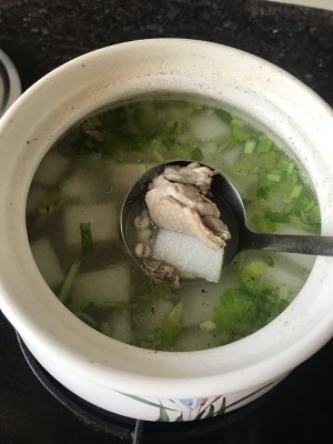 Soup of wet Shan Bao, the practice measure of soup of duck of wax gourd of the seed of Job's tears 5