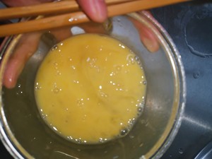 The practice measure of tomato egg noodles in soup 2
