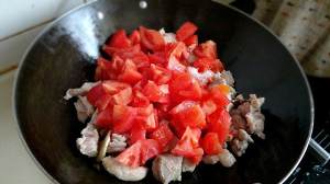 Tomato stews beef, the practice measure of the appetizing dish of acerbity acid 4