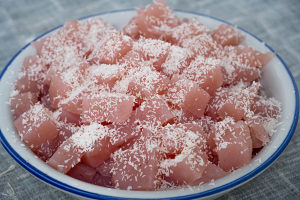 The practice measure of tomato cool cake 7