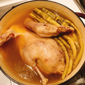 The practice measure of soup of duck of sea of flat pointed bamboo shoot 3