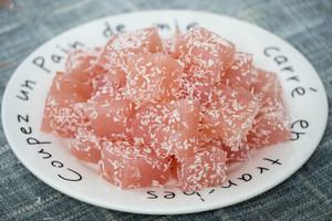 The practice measure of tomato cool cake 8