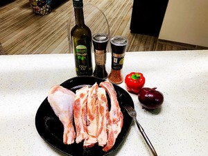 Leg of the garlic Chengdu chop that bake, turkey (oven big utility) practice measure 1