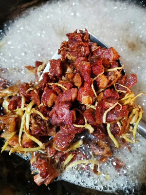 The practice measure of duck of lees dried meat 4