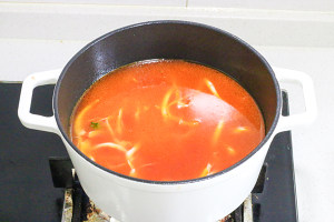 The practice measure of soup of New Year cake of tomato bacterium stay of proceedings 5