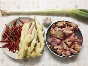 Ginger explodes duck (young ginger fries young duck) practice measure 3