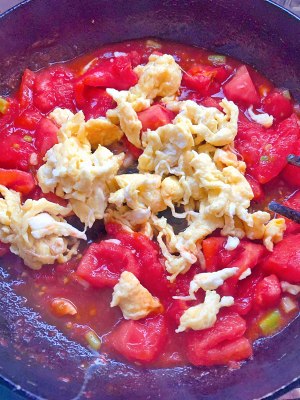 Tomato of dish of classical go with rice scrambles egg (tomato fries an egg) practice measure 7