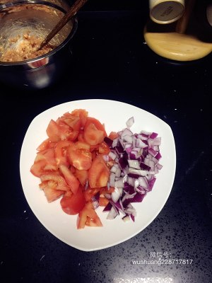 The practice measure of tomato flesh bolus 6