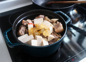 The practice measure of taro stew duck 6