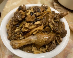 Edition of the daily life of a family child the practice measure of ginger stew duck 5
