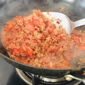 Italy of tomato meat sauce face - the practice measure of edition of the daily life of a family 12