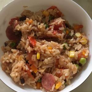 The practice measure of tomato stew meal 2