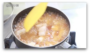 Food of Su Di baby: Meal of braise of Xianggu mushroom asparagus lettuce + the practice measure of soup of fish of tomato Ba Sha 17