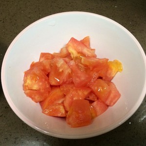 The practice measure of man of tomato braise eggplant 3