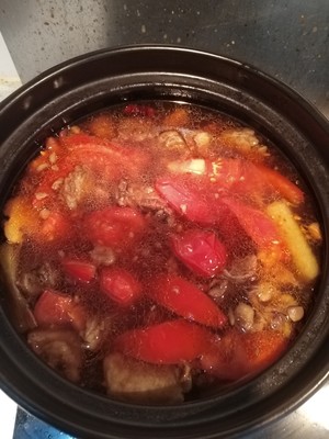 The practice measure that the tomato of simple edition stews sirlon 6