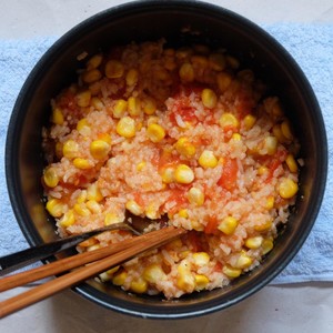 Whole tomato meal is strengthened edition [meal of two tomato corn] practice measure 3