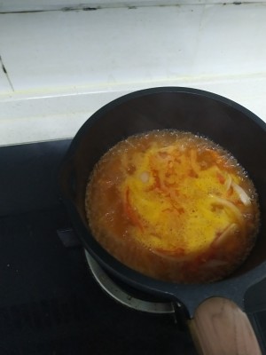 The practice measure of the tomato vegetable soup of simple warmth 6