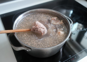 The practice measure of taro stew duck 3