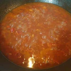 The practice measure of tomato stew meal 6