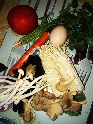 The practice measure with super and delicious ^ - ^ of tomato mushroom soup 1