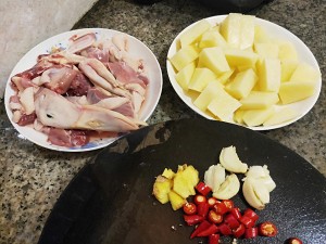 The practice measure of potato stew duck 1
