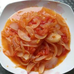 The practice measure that onion fries tomato 2