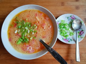 Dish of confidential of baking pan of old Zheng home appliance -- the practice measure of tomato egg pizza 5